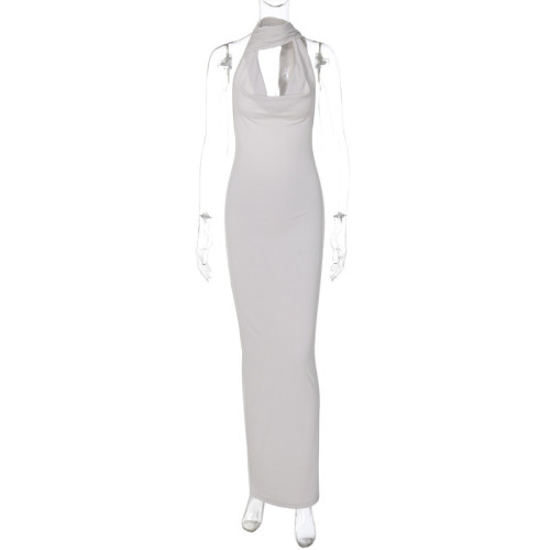 Sexy Open Back Split Irregular Fit Dress