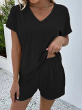 Women's knitted casual home two-piece set for women