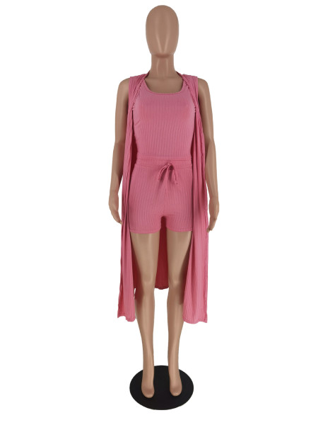 Pit Stripe Solid Three Piece Set