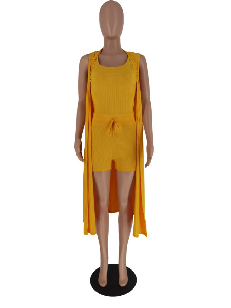 Pit Stripe Solid Three Piece Set