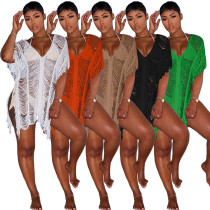 Sexy and fashionable hollow out beach dress