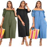 Women's loose fitting casual capris