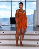 Sexy and fashionable hollow out beach dress