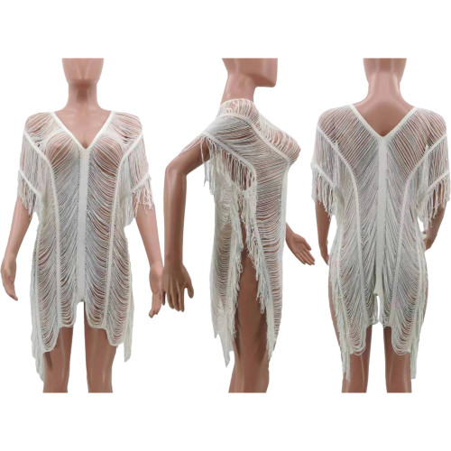Sexy and fashionable hollow out beach dress