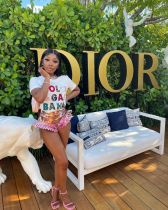 Women's fashion letter graffiti positioning print street trendsetter top T-shirt