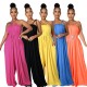 Sleeveless waist wrapped chest loose wide leg women's jumpsuit