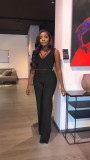 Design Tank Top High Waist Casual Women's Straight Trouser Set Two Piece Set