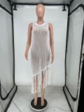 Sexy Tassel Irregular Dress