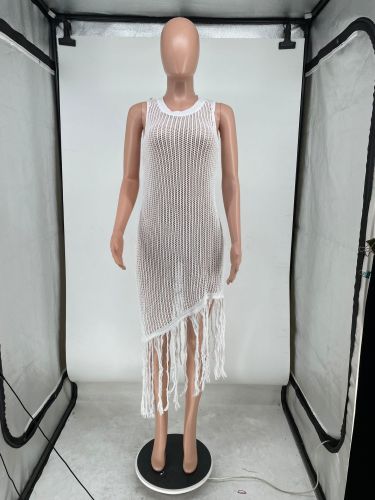 Sexy Tassel Irregular Dress