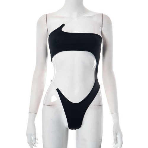 One shoulder beach sexy hot girl jumpsuit