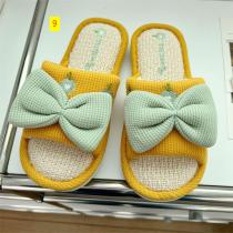Linen Home Thick Bottom Bathroom Anti slip Slippers Linen Home Thick Bottom Bathroom Anti slip Slippers