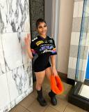 Leisure sports printed T-shirt