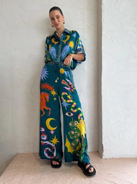Two fashionable printed casual sets
