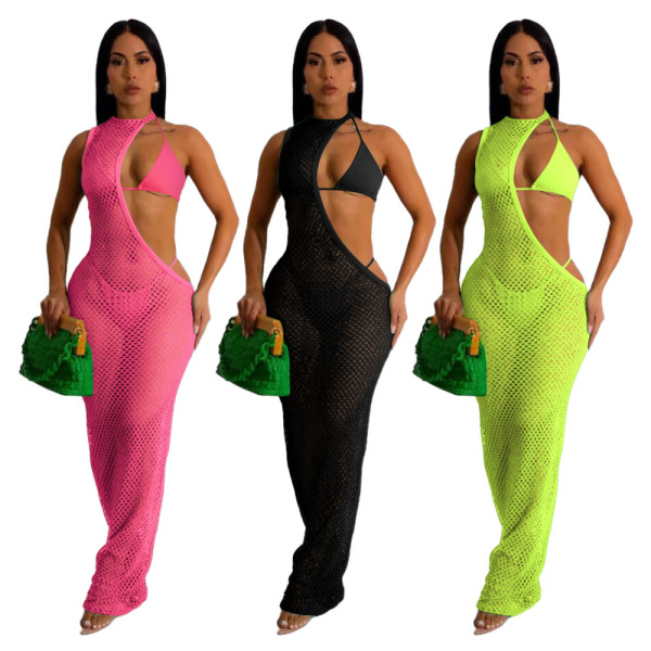 Sexy Beach Style Women's Tennis Dress, Rope Top Three Piece Set