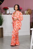 Sexy printed pants three piece set