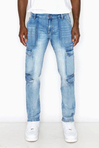 Elastic jeans Cargo pants