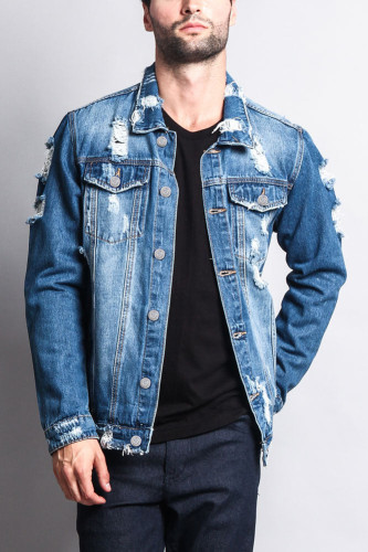 Perforated Jean jacket