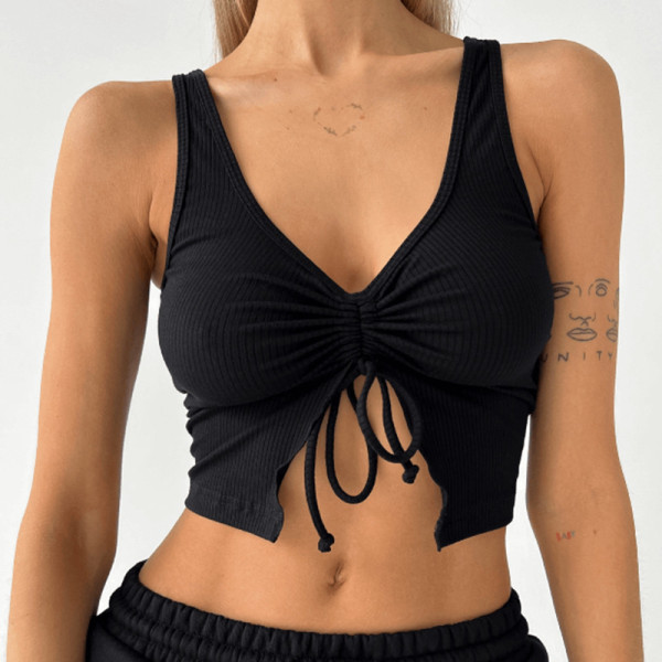 Minimalist Solid Color Versatile Slim Fit Pit Tank Top