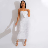 Sexy Tight Strap Wrapped Chest Dress One Step Dress