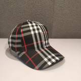 British Baseball cap women's outdoor sports Sun hat classic plaid cap