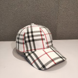 British Baseball cap women's outdoor sports Sun hat classic plaid cap