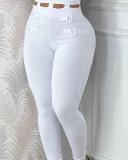 Hollow waist strap hanging neck tight jumpsuit