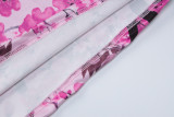 Summer New Women's Chinoiserie Printed Off the neck Slim Slim Dress
