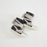 Thick sole high top shoes, personalized five pointed star snow boots