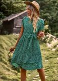 Round neck casual dress