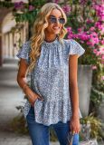 Fragmented Blossom Women's Top Resort Style