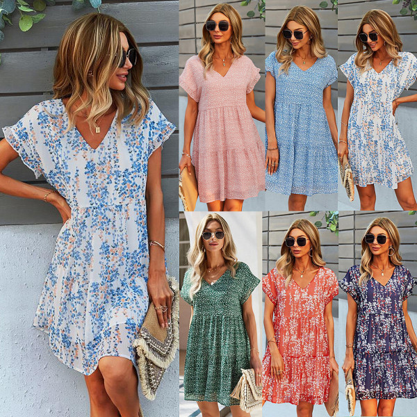 Summer Elegant A-line Skirt Loose Chiffon
