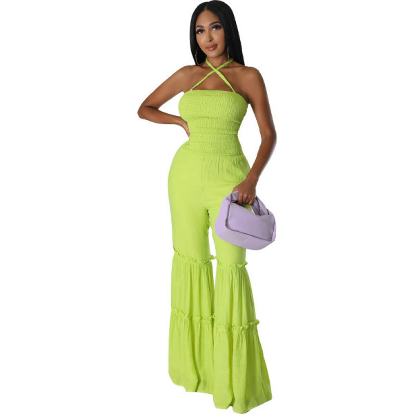 Long pants jumpsuit jumpsuit casual backless fashion
