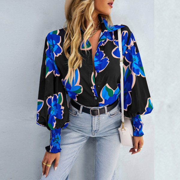 Contrast printed shirt