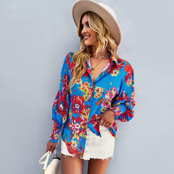Contrast printed shirt