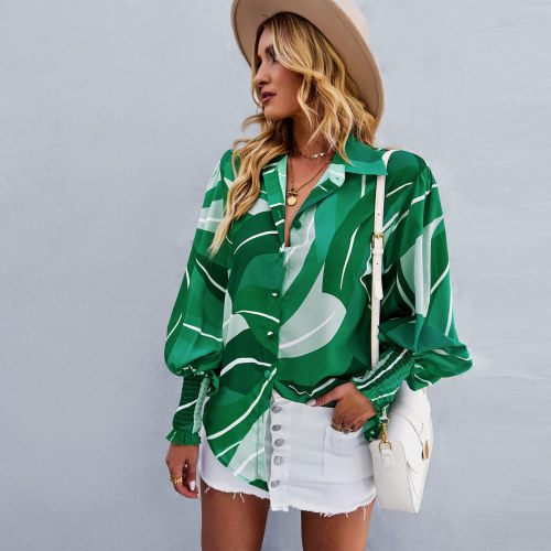Contrast printed shirt