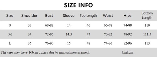 Printed short sleeve top slim leggings suit