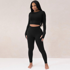 Slim Fit High Elasticity Sports Yoga Pant Set