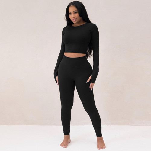 Slim Fit High Elasticity Sports Yoga Pant Set