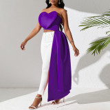 Irregular sexy women's bra wrap top