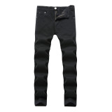 Stretch Slim Fit Retro Jeans Slim Fit Men's Casual Amazon Denim Pants