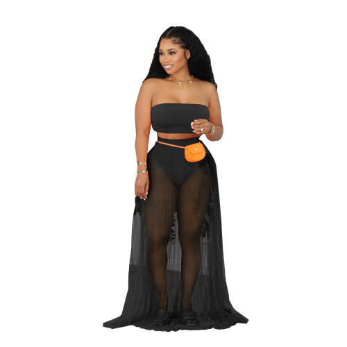 Mesh two-piece party beach swimsuit