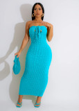 Sexy Slim Fit Bubble Cloth Sleeveless Dress