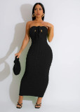 Sexy Slim Fit Bubble Cloth Sleeveless Dress