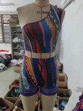 Abstract Printed Sexy Set Shorts 2 Piece Set GB2302