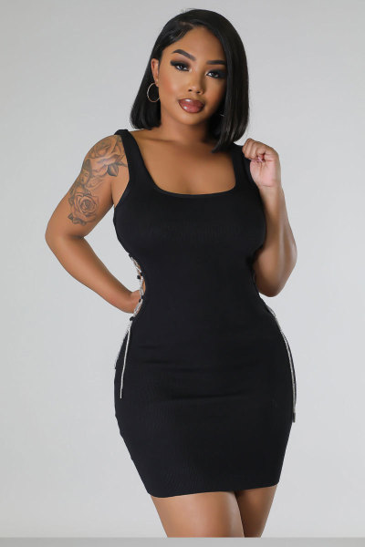 Slim Fit Tank Top Skirt Fashion Casual Skirt