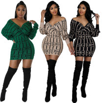 Women's dress long sleeved skirt