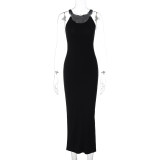 Invisible Shoulder Strap Slim Fit Slim Slim Slim Strap Dress