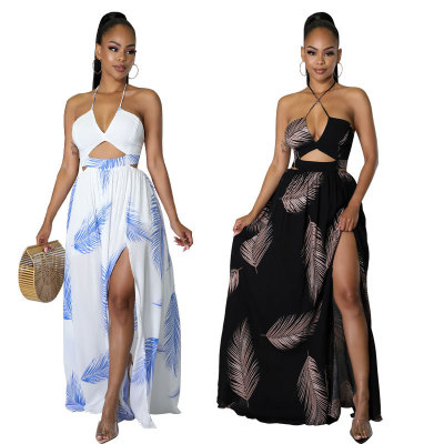 Slip dress floral dress women's skirt