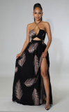 Slip dress floral dress women's skirt