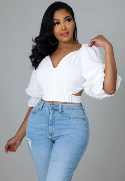 High end short sleeved loose fitting short shirt with a sense of design
